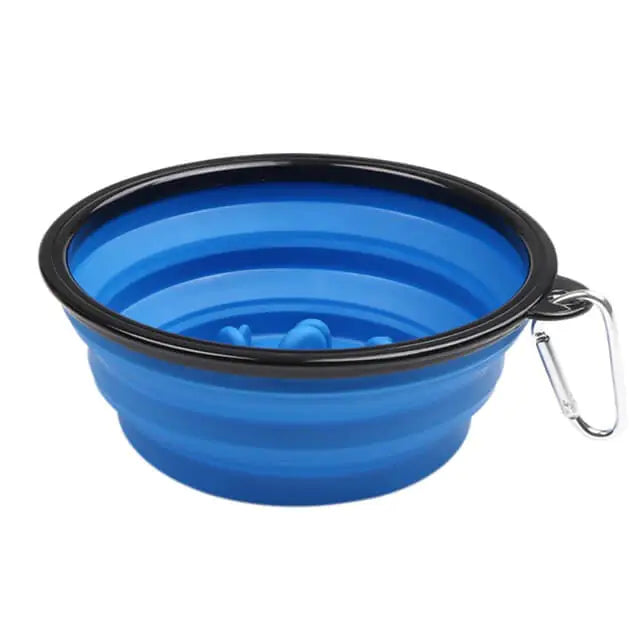 Portable Anti-Gulp Slow Feeder Dog Bowl - Ideal for Fast Eaters