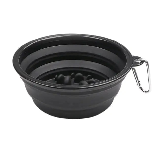 Portable Anti-Gulp Slow Feeder Dog Bowl - Ideal for Fast Eaters