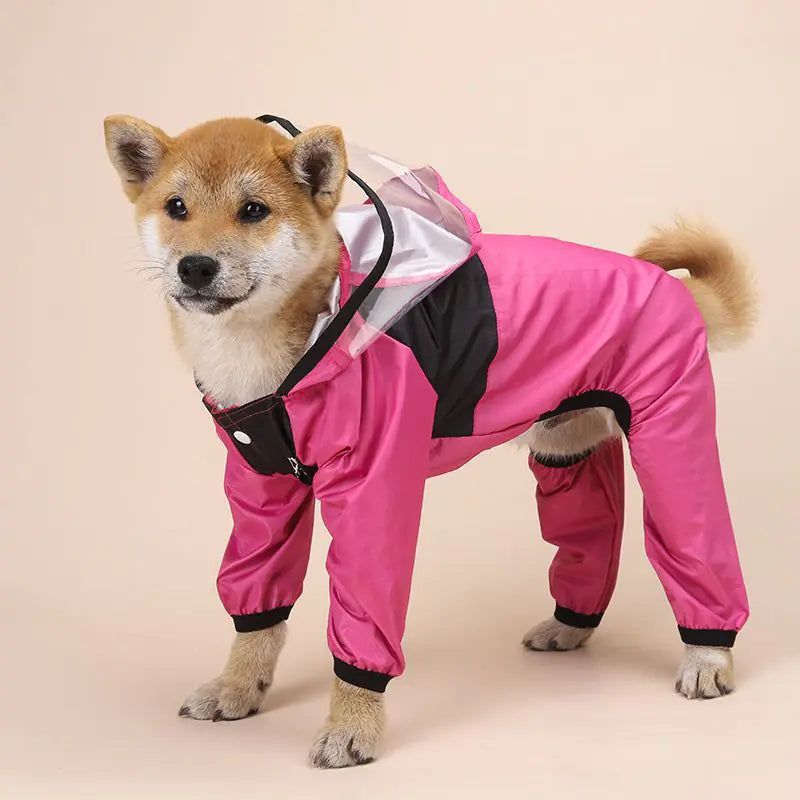 Transparent Pet Raincoat - Waterproof Dog Jacket for All Sizes