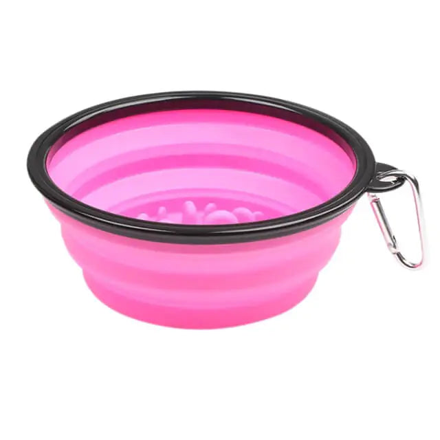 Portable Anti-Gulp Slow Feeder Dog Bowl - Ideal for Fast Eaters